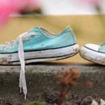 sneakers, shoes, sports shoes, jogging shoes, old, dirty