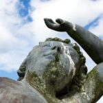 statue, misfortune, bad, luck, karma, bird, dropping, unlucky, curse, protection, hit, target, cherub, patina, guano, waste, excrement, faeces, stone, risk, poop, splatter, nutrient, uric acid, nitrogenous, psittacosis, nature, salmonella, bacteria, shugborough