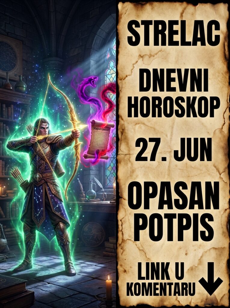 STRELAC – DNEVNI HOROSKOP ZA 27. JUN: Pazite šta danas potpisujete, jedno lažno obećanje može da vas košta životne slobode!