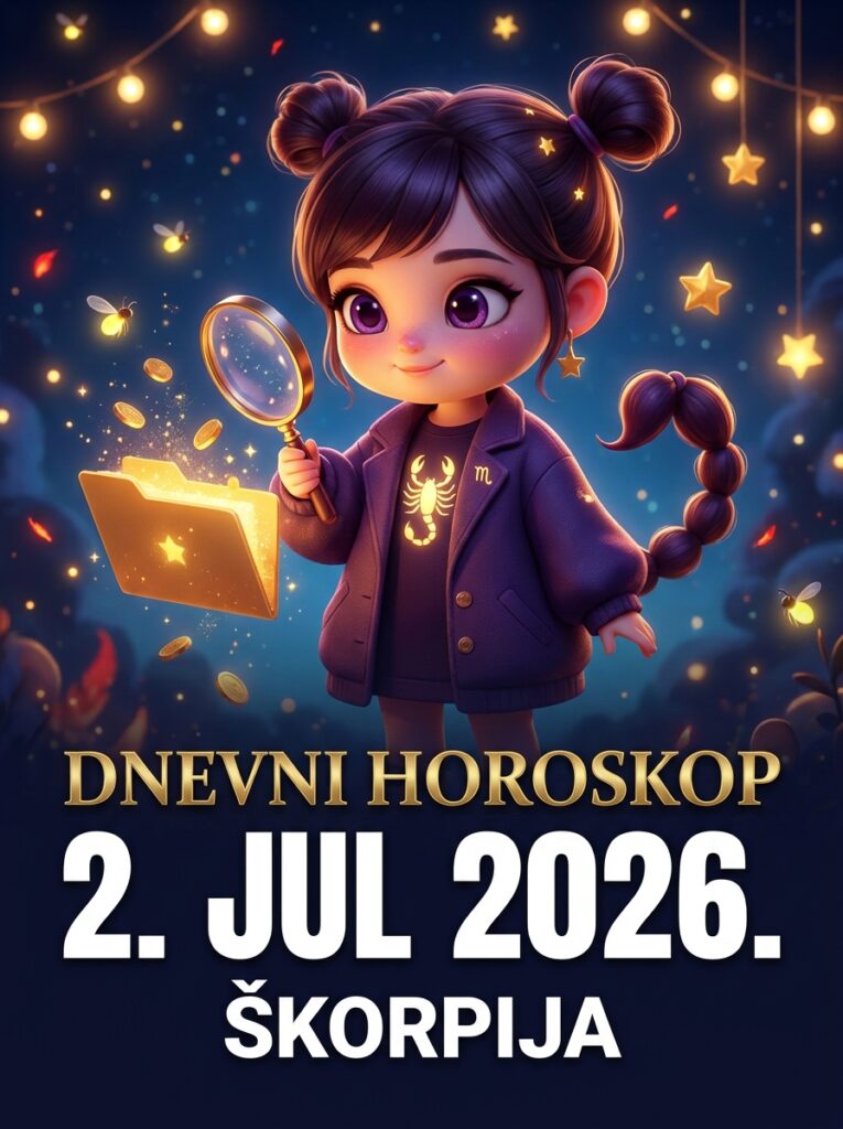ŠKORPIJA – DNEVNI HOROSKOP ZA 2. JUL 2026: Univerzum vam donosi tajnu informaciju, a vaš sledeći potez briše konkurenciju sa lica zemlje!