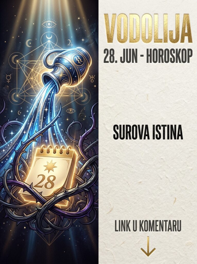 VODOLIJA – Dnevni horoskop za 28. jun: Nedelja surovog buđenja! Konačno shvatate ko vas mesecima pravi budalom i sečete sve veze!