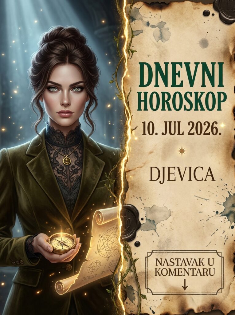 DNEVNI HOROSKOP 10. JUL 2026. – DJEVICA: Arhitektura vaše neprobojne imperije! Saznajte zašto ćete danas srušiti sve iluzije i hladnokrvno izgraditi svoju nedodirljivu tvrđavu!