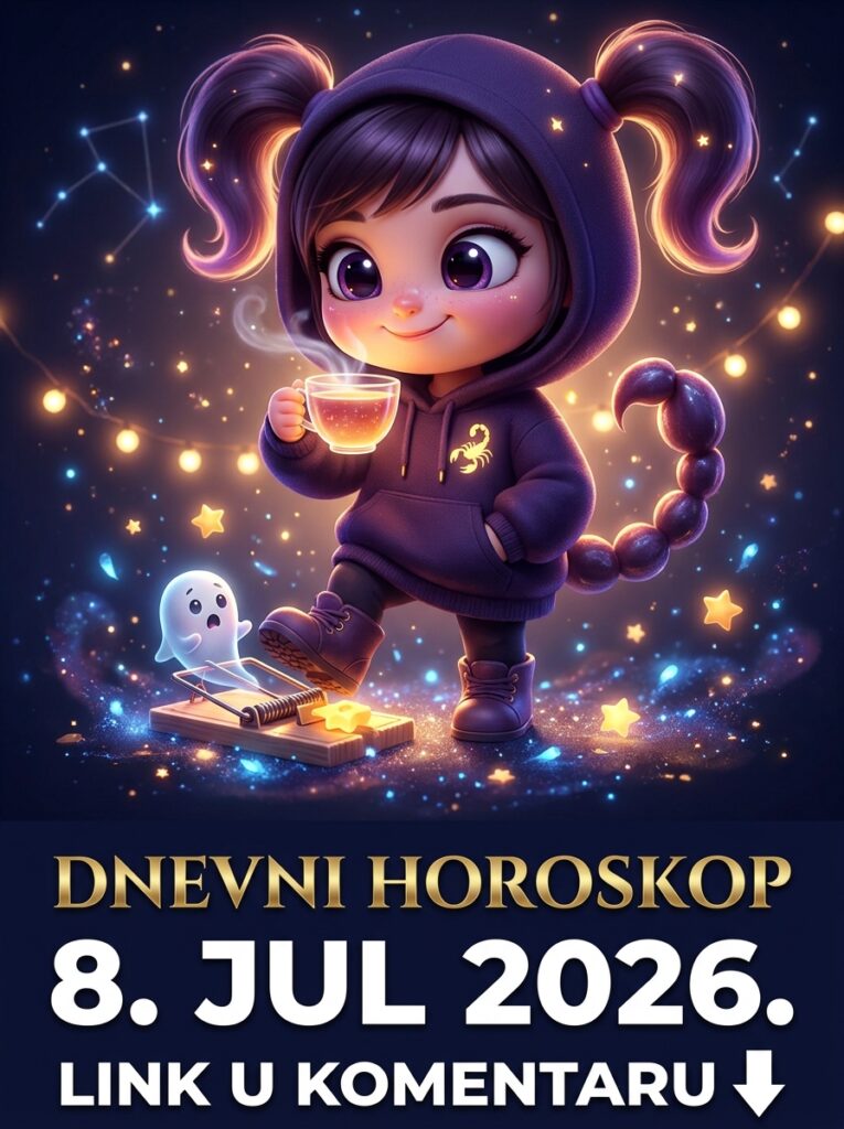 ŠKORPIJA – DNEVNI HOROSKOP ZA 8. JUL 2026: Neko pokušava da vam servira savršenu laž, ali vaš hirurški šah-mat iz senke pretvara njihov život u pepeo!