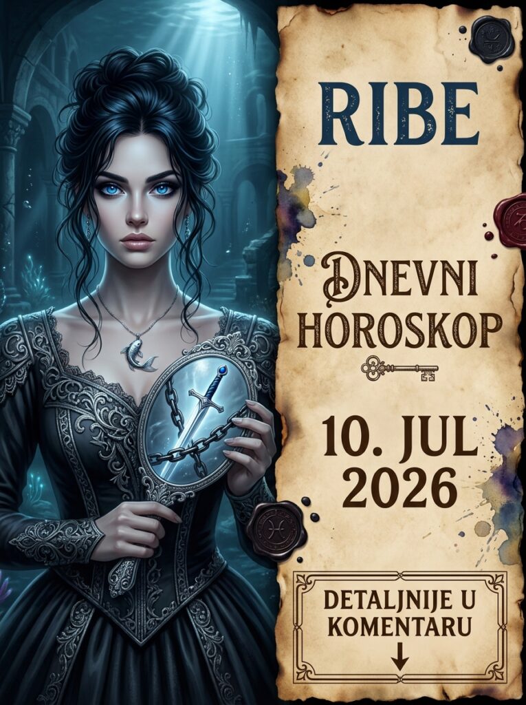 RIBE – Dnevni horoskop za 10. jul 2026: Petak koji donosi konačni, sudbinski obračun! Zvezde vas guraju u brutalnu raskrsnicu i naplatu za svaku prećutanu suzu!