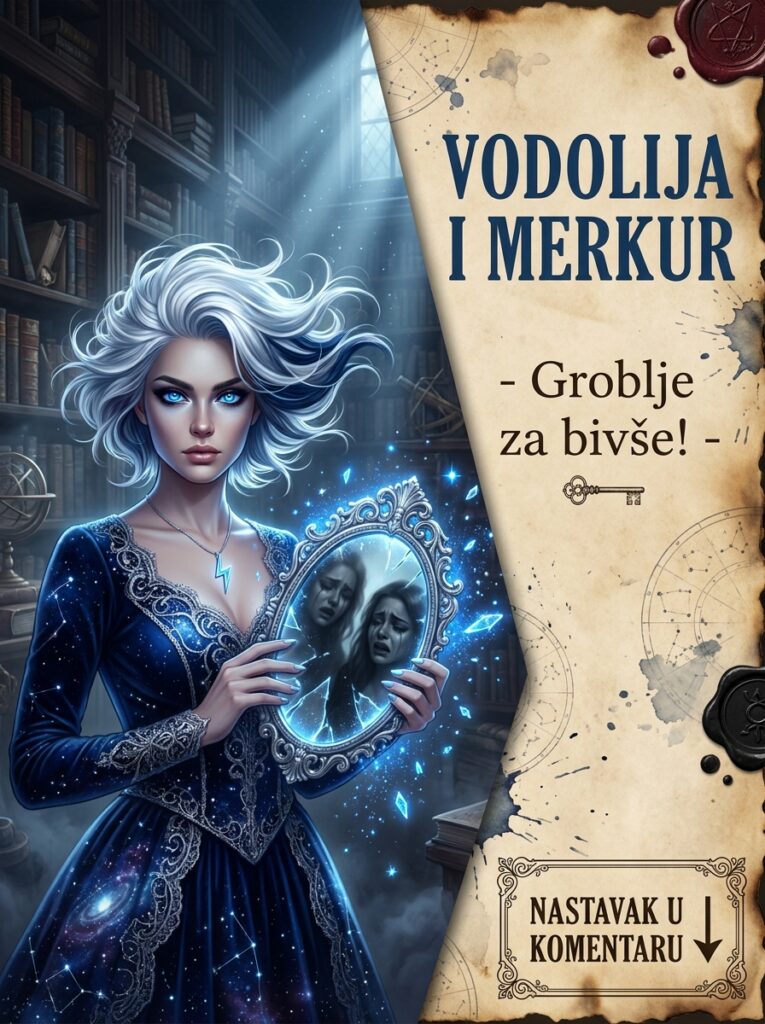 VODOLIJA I RETROGRADNI MERKUR: Zašto se svi panično plaše ovog haosa, a vi ga koristite kao apsolutnu, ledenu giljotinu za bivše ljubavi i lažne prijatelje!