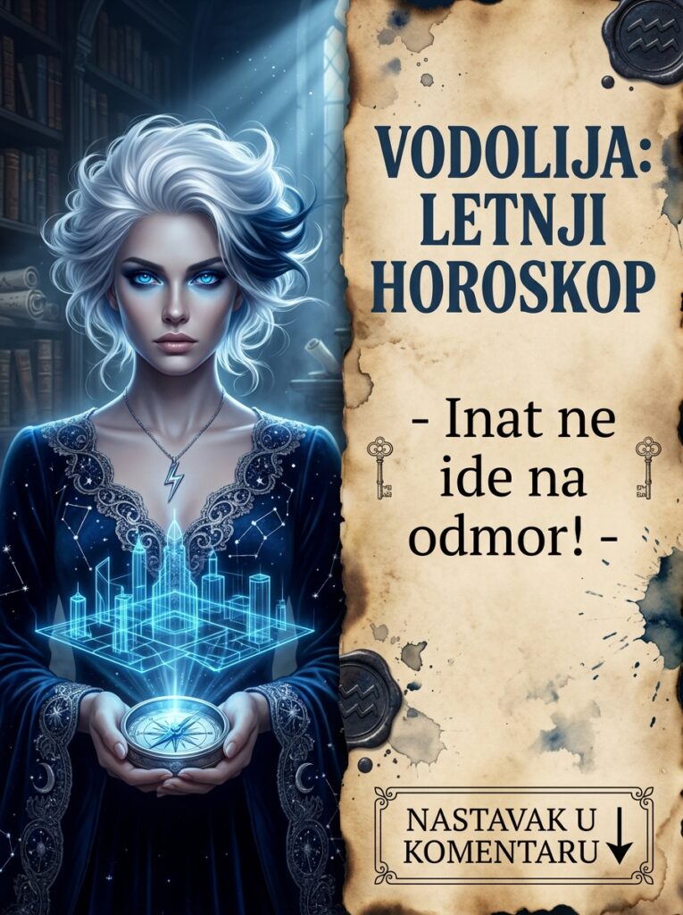 VODOLIJA – VELIKI HOROSKOP ZA LETO: Zaboravite na odmor! Vaš genijalni mozak sprema revoluciju, a inat vam donosi milione dok ostali spavaju!