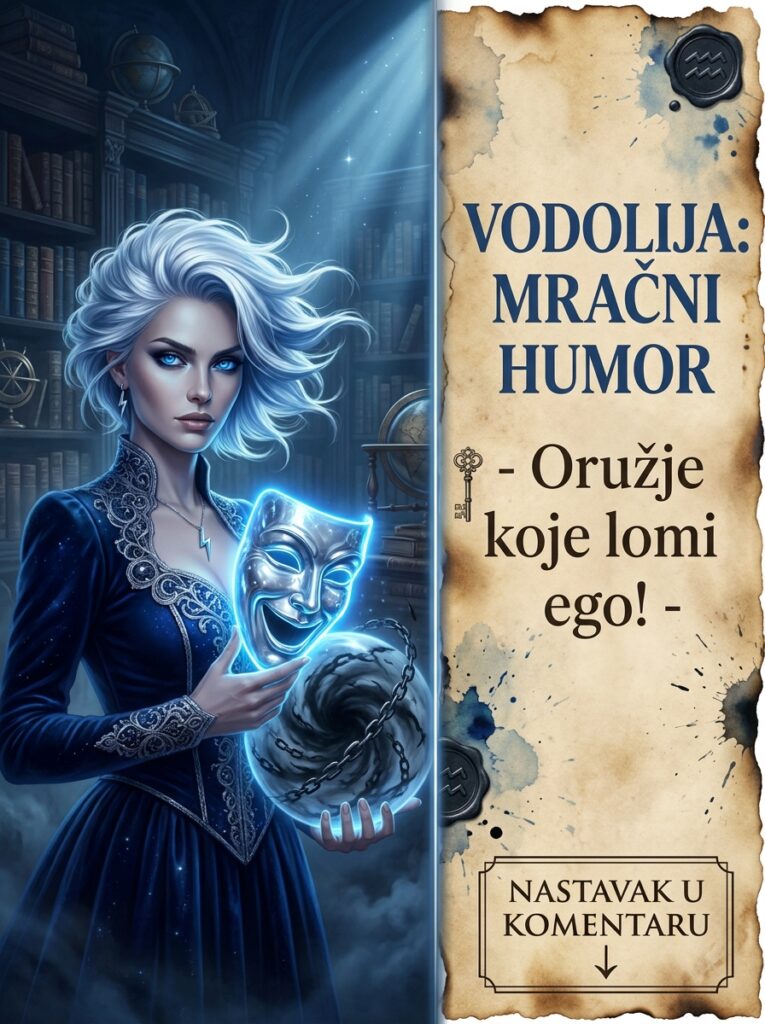 MRAČNI HUMOR VODOLIJE: Otkrivamo zašto se smejete kada se svet ruši i kako vaš surovi sarkazam uništava tuđi ego do temelja!