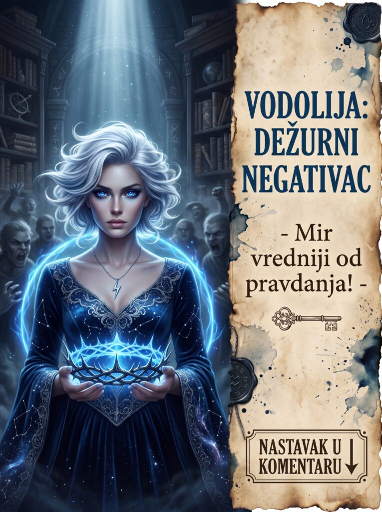 VODOLIJA KAO DEŽURNI NEGATIVAC: Zašto svesno birate da vas mrze i kako time hirurški štitite svoj savršeni unutrašnji mir!