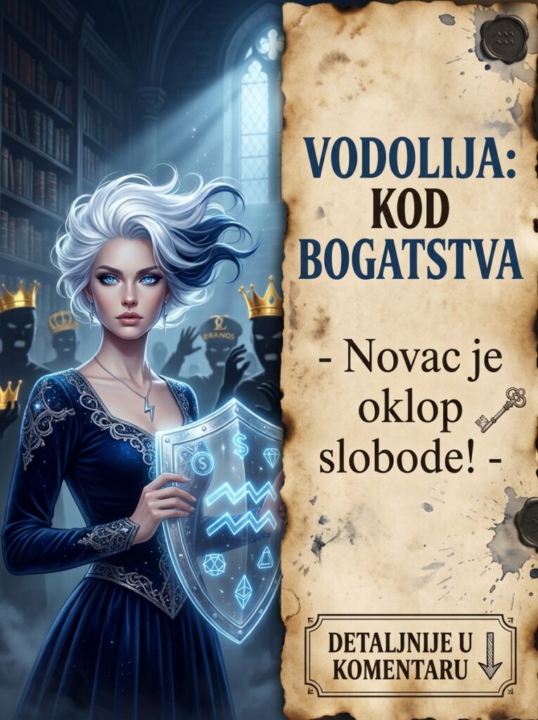 NOVAC KAO ŠTIT OD GLUPOSTI: Zašto Vodolija ne juri milione zbog statusa, već isključivo da bi kupila svoju slobodu i nikada više ne videla idiote!