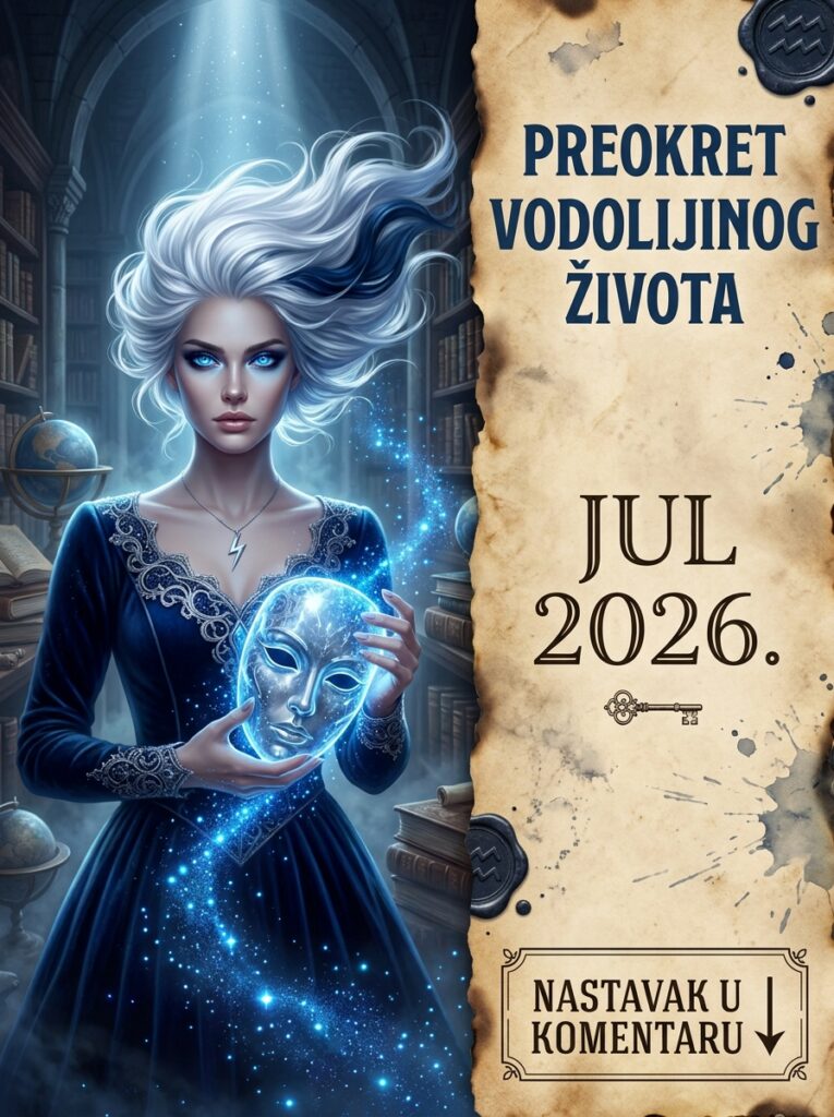 KADA SE PLAFON SVRGNUVA: Anatomija dramatičnog životnog preokreta Vodolije u julu 2026. godine! Brišete staru realnost za 24 sata!