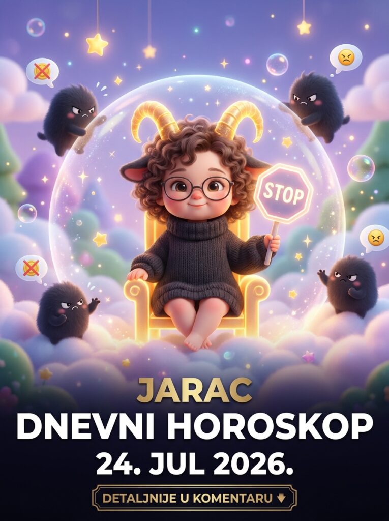 JARAC DNEVNI HOROSKOP 24. JUL 2026: Petak surove naplate, gašenje vikend-parazita i dan kada vaša zaleđena kruna sija najjačim milionskim sjajem!