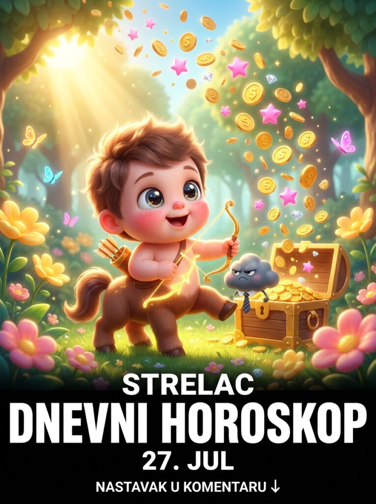 STRELAC – DNEVNI HOROSKOP ZA 27. JUL 2026: Ponedeljak kosmičkog reseta, rušenja autoriteta i milionskih vizija koje menjaju sve!