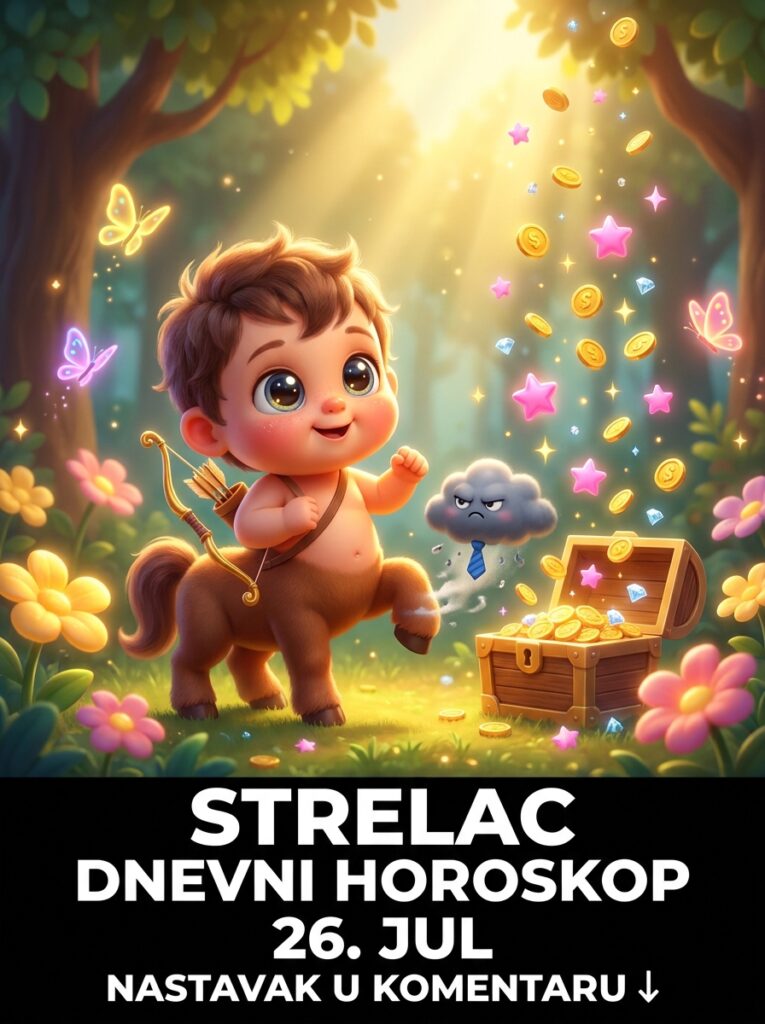 STRELAC – DNEVNI HOROSKOP ZA 26. JUL 2026: Nedelja kosmičkog reseta, rušenja porodične drame i milionskih vizija koje lome sva pravila!