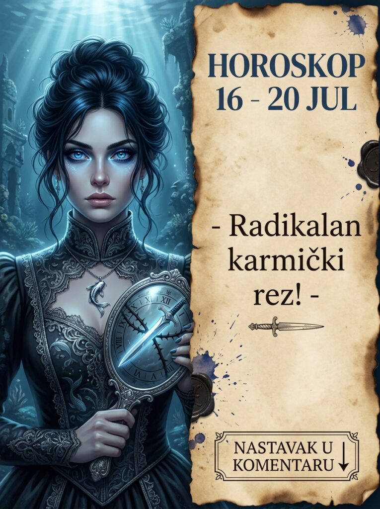 RIBE – Horoskop od 16. do 20. jula 2026: Vikend stravičnog buđenja! Zvezde vas primoravaju na radikalan rez i naplatu svake vaše prećutane suze!