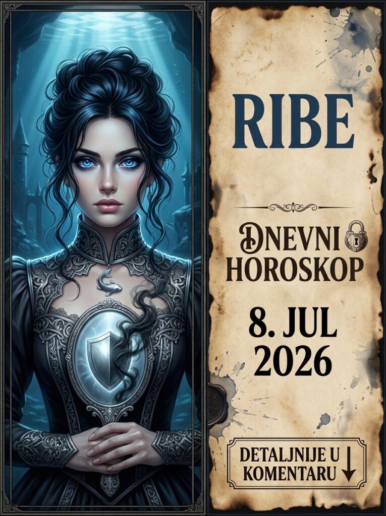 RIBE – Dnevni horoskop za 8. jul 2026: Sreda koja lomi sve iluzije! Zvezde vam donose brutalno otrežnjenje, padanje maski i karmički test koji ne smete da padnete!