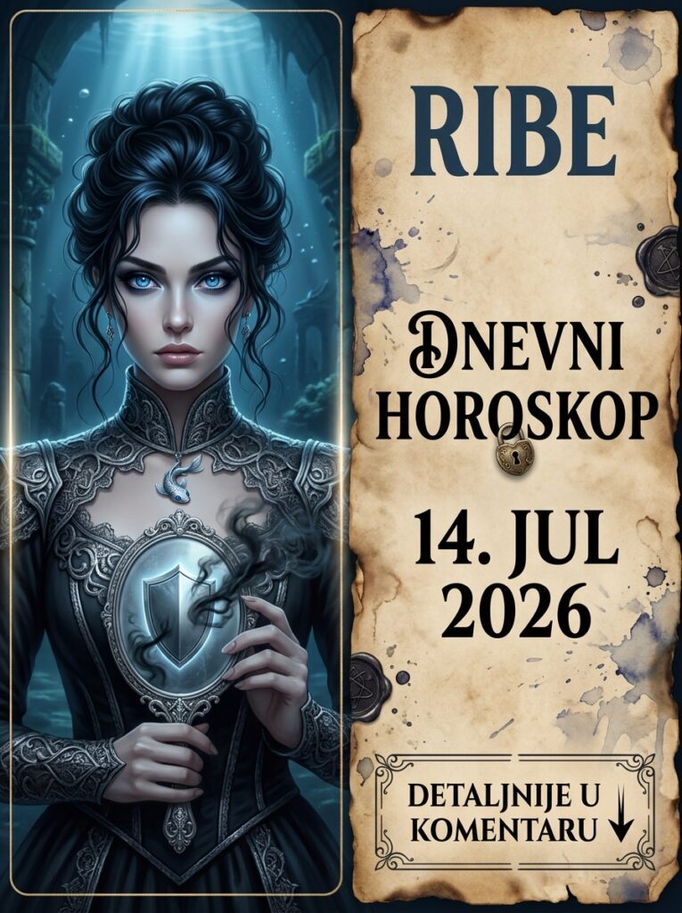 RIBE – Dnevni horoskop za 14. jul 2026: Utorak kada se kida poslednji lanac! Zvezde vas primoravaju na radikalan rez – vreme je da postanete gospodar sopstvene sreće!