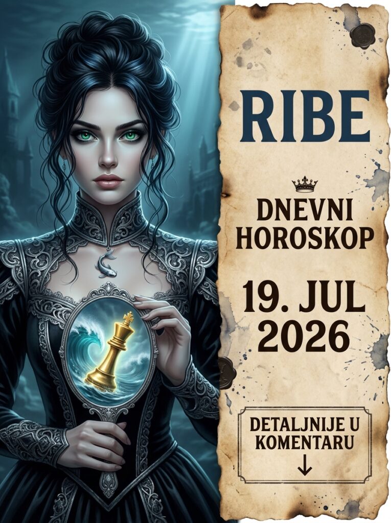 RIBE – Dnevni horoskop za 19. jul 2026: Nedelja karmičkog “šah-mata”! Dan kada maske padaju, a vi konačno preuzimate tron svoje sudbine!