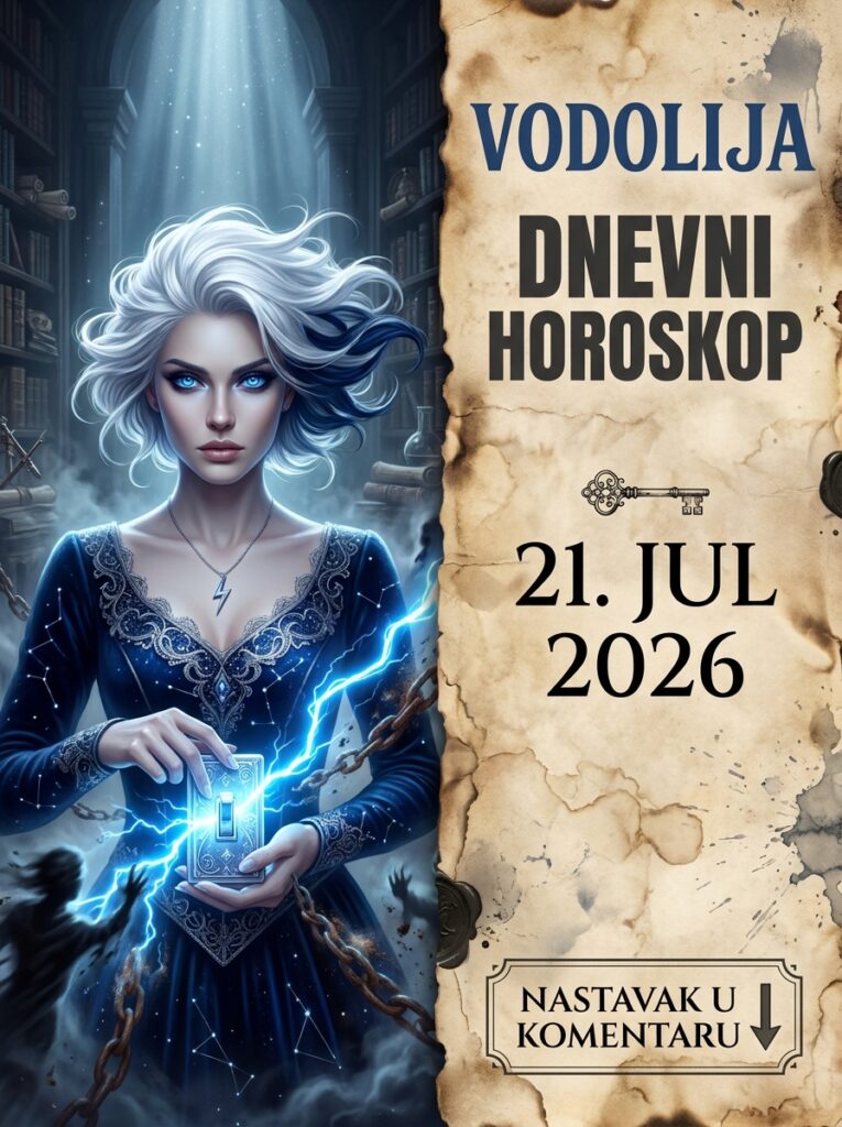VODOLIJA – DNEVNI HOROSKOP ZA 21. JUL 2026: Ultimativni dan za amputaciju manipulatora! Saznajte zašto danas hirurški gasite emocije i kakav vas milionski udar sudbine čeka u mraku!