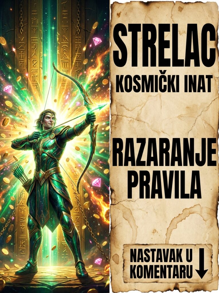 STRELAC I KOSMIČKI INAT: Najmračnija tajna zašto vaš mozak eksplodira na reč “MORAŠ” i kako iz bunta stvarate milionsku imperiju!