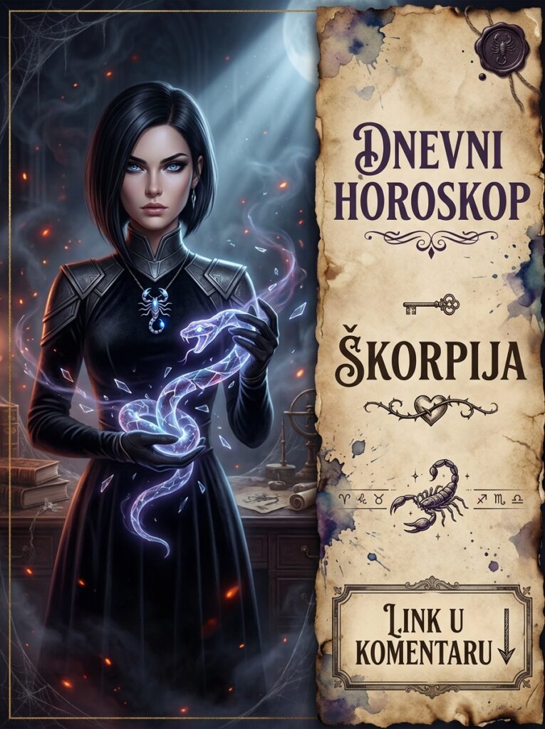 ŠKORPIJA – DNEVNI HOROSKOP ZA 6. JUL 2026: Neko iz vaše senke sprema prljavu zamku, ali vaš hirurški, zaleđeni potez im ruši ceo svet pred očima!