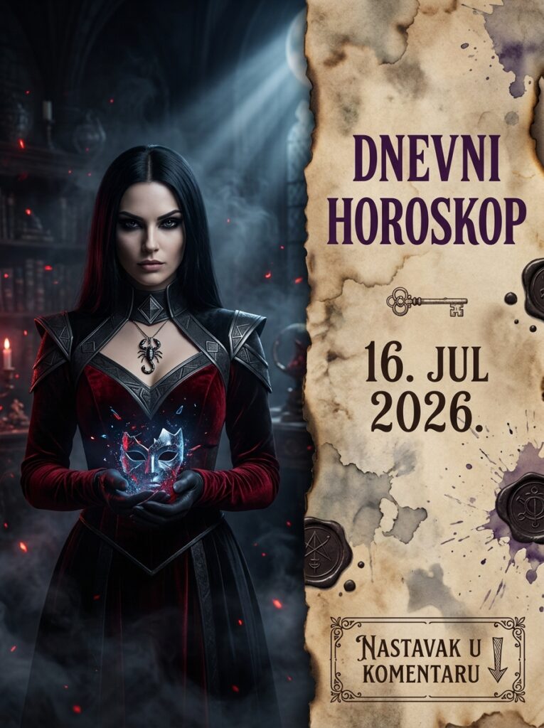 ŠKORPIJA – DNEVNI HOROSKOP ZA 16. JUL 2026: Danas sečete lažnjake bez anestezije, a vaš zaleđeni potez im doživotno gasi svaku nadu!