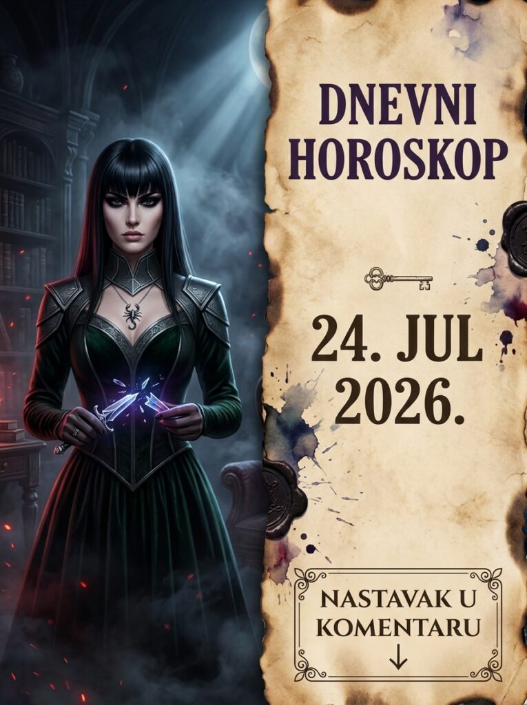 ŠKORPIJA – DNEVNI HOROSKOP ZA 24. JUL 2026: Petak donosi test izdržljivosti, a vaša zaleđena tišina i olovni šah-mat lome neprijatelje do pepela!