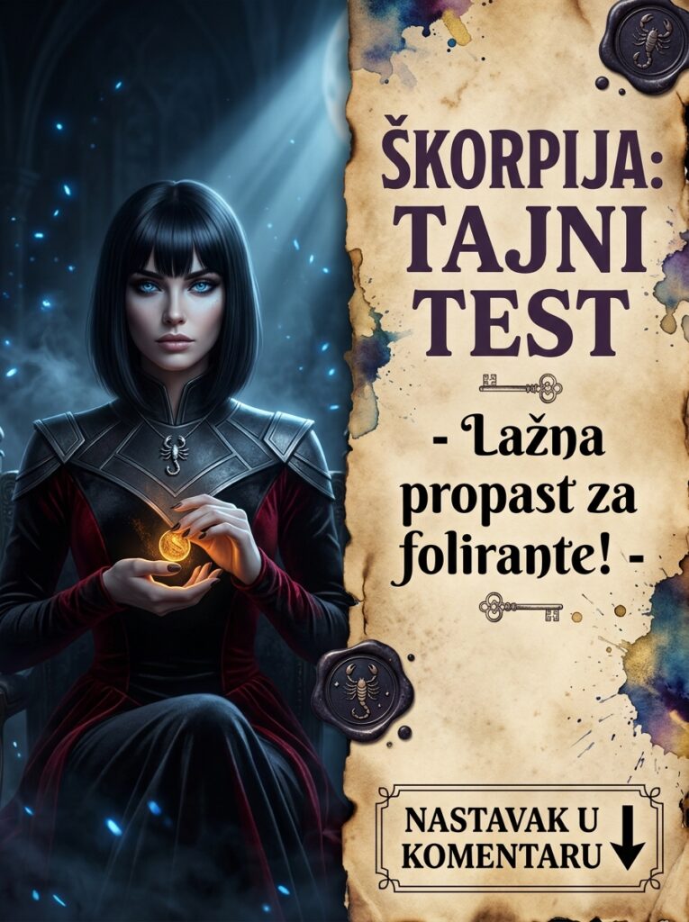ŠKORPIJIN TEST ŽIVOG BLATA: Zašto namerno glume da su propali i ostali bez dinara, i kako u tišini posmatraju pacove koji beže sa broda!