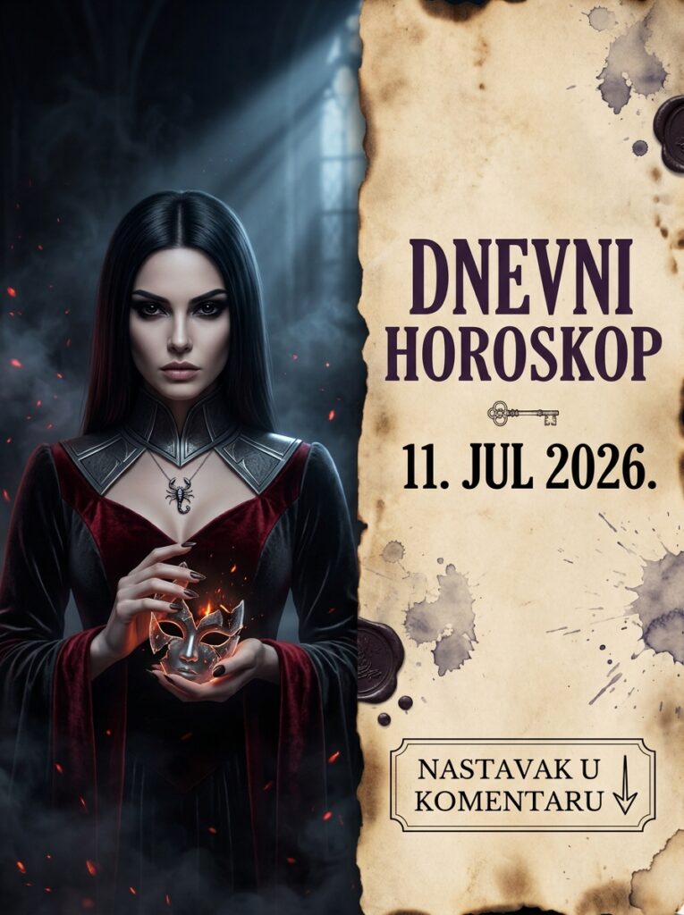 ŠKORPIJA – DNEVNI HOROSKOP ZA 11. JUL 2026: Neko iz vaše blizine danas prelazi crvenu liniju, a vaša zaleđena tišina im potpisuje najgoru životnu presudu!