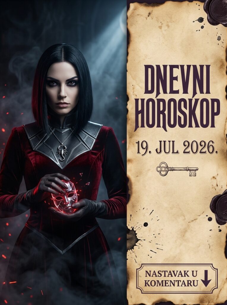 ŠKORPIJA – DNEVNI HOROSKOP ZA 19. JUL 2026: Nedelja donosi surovu čistku lažnih obećanja, a vaš zaleđeni šah-mat briše izdajnike sa mape!