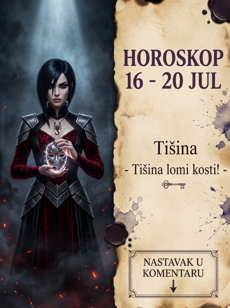 ŠKORPIJA – HOROSKOP OD 16. DO 20. JULA: Olovna tišina pred kosmički udar i vaš hirurški, finansijski šah-mat iz senke!