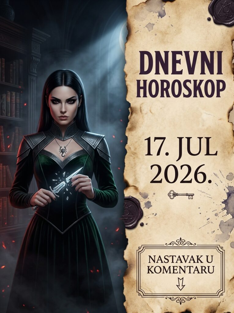 ŠKORPIJA – DNEVNI HOROSKOP ZA 17. JUL 2026: Vikend donosi tuđe maske u blatu, a vaš zaleđeni petak im ispisuje surovu naplatu dugova!
