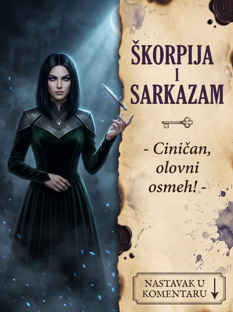 OLOVNI SARKAZAM ŠKORPIJE: Zašto se cinično smeju kada amateri vrište u haosu i kako vas samo jednom rečenicom režu do same kosti bez psovki!