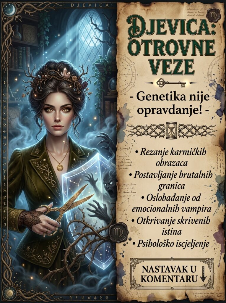 KRV NIJE VODA, ALI MOŽE BITI OTROVNA: Zašto Djevica bez griže savesti briše toksičnu rodbinu i kako vaš genijalni mozak ne pada na jeftine porodične ucene!