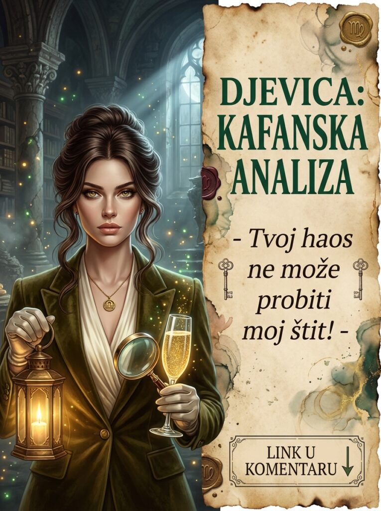 ASTRO ZABAVA: Djevica u kafani! Zašto se na žurkama pretvarate u forenzičara koji analizira svaku prljavu čašu dok izbegava pijane ljude!