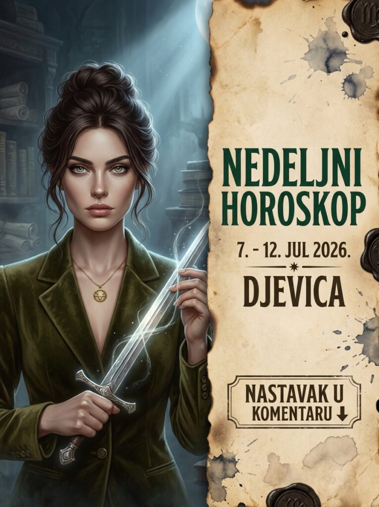 NEDELJNI HOROSKOP 7. – 12. JUL 2026. DJEVICA: Nedelja radikalnih rezova! Zvezde vam donose brutalno otrežnjenje i čišćenje života od energetskih vampira!