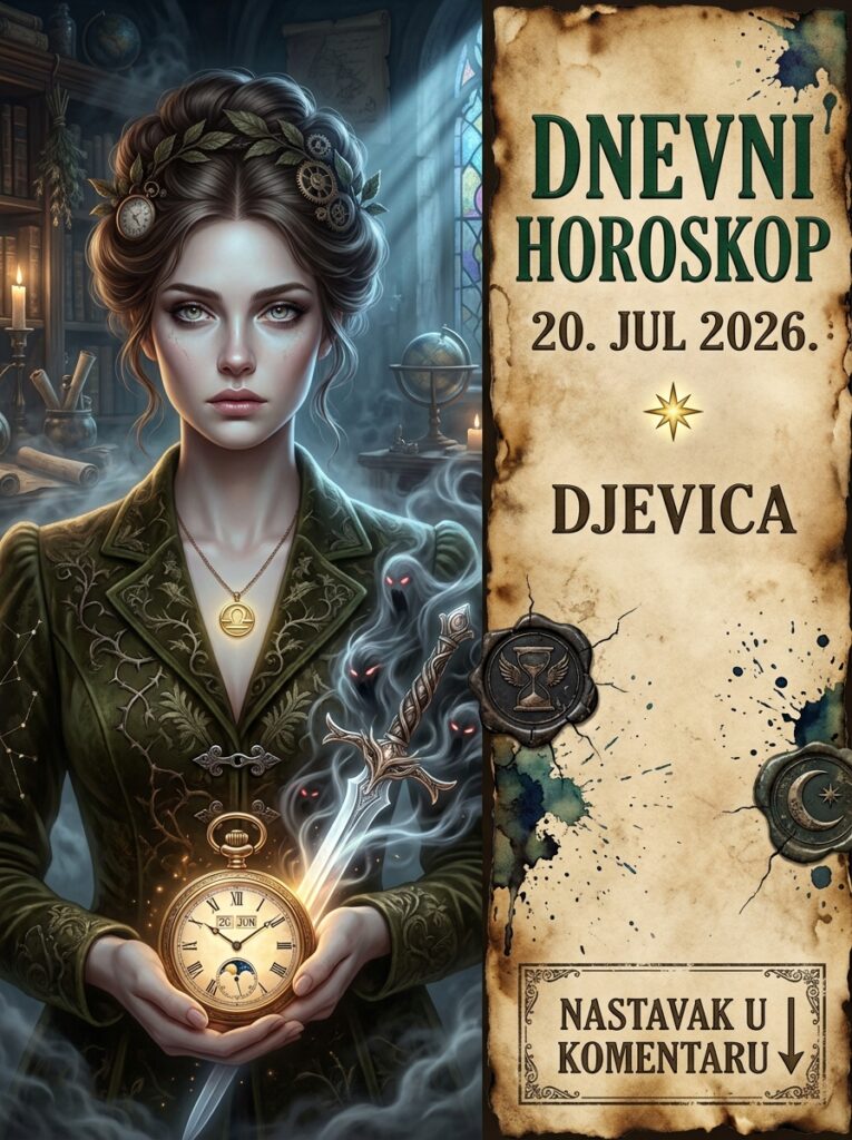 DNEVNI HOROSKOP 20. JUL 2026. – DJEVICA: Dan hirurškog reza! Otkrijte zašto danas hladnokrvno brišete amaterizam i naplaćujete stare dugove!