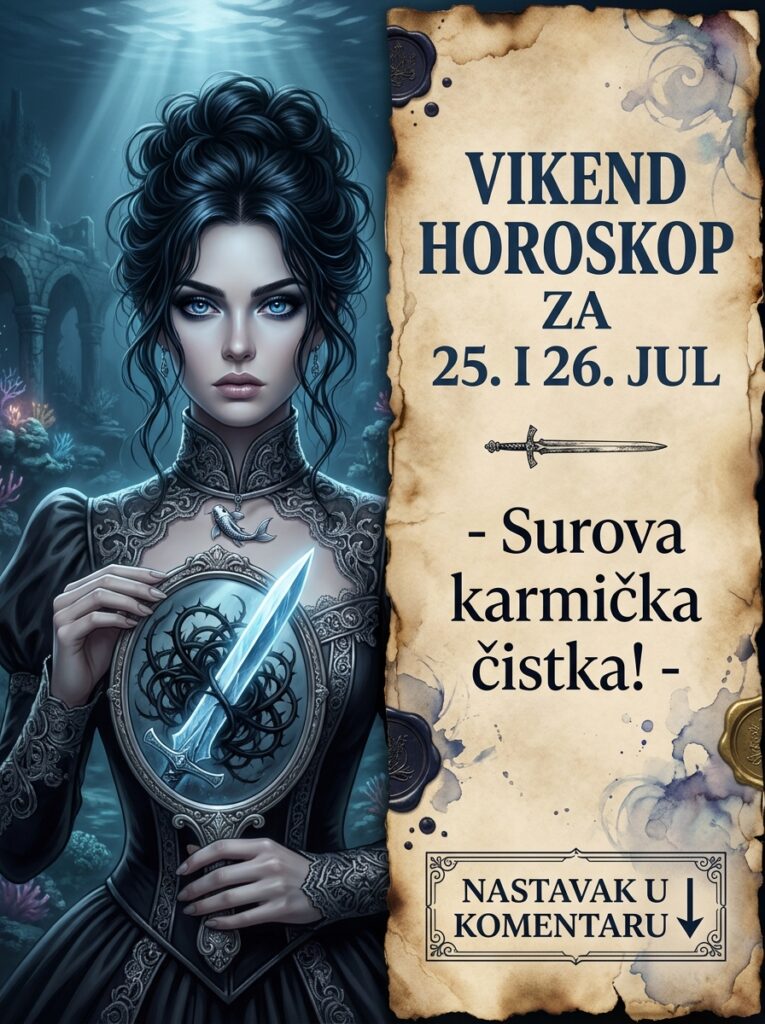 RIBE – Horoskop za vikend (25. i 26. jul 2026): Dva dana surovog otrežnjenja! Kako da preživite napad energetskih vampira i sačuvate zdrav razum!