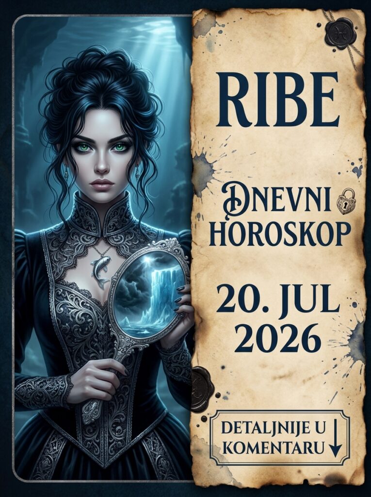 RIBE – Dnevni horoskop za 20. jul 2026: Subota radikalne istine! Zvezde vas teraju da zauvek ugasite tuđa očekivanja i izaberete sebe!