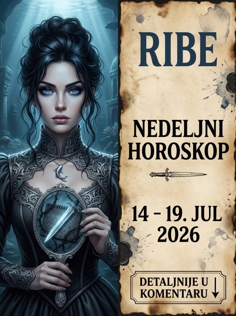 RIBE – Nedeljni horoskop od 14. do 19. jula 2026: Sedmica brutalnog čišćenja! Zvezde vam donose dane kada se lome karmički lanci i kada manipulatori padaju na kolena pred vašom tišinom!