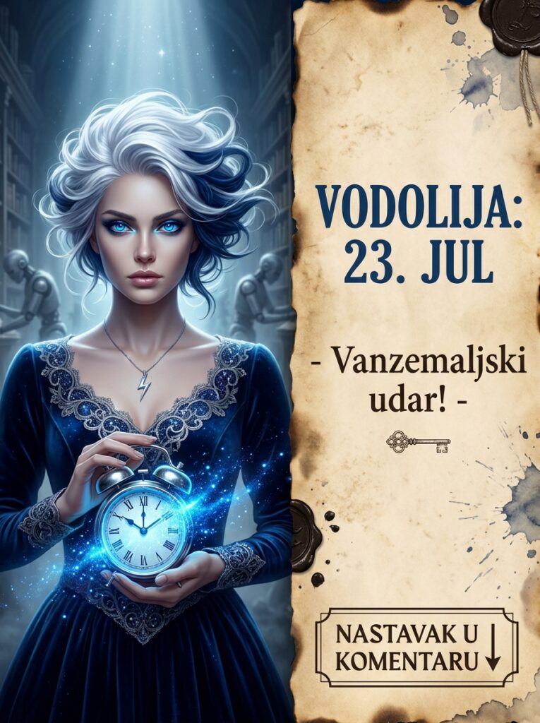 VODOLIJA – DNEVNI HOROSKOP ZA 23. JUL 2026: Vanzemaljski udar energije! Danas slamate matriks i gazite preko tuđih iluzija bez trunke milosti!