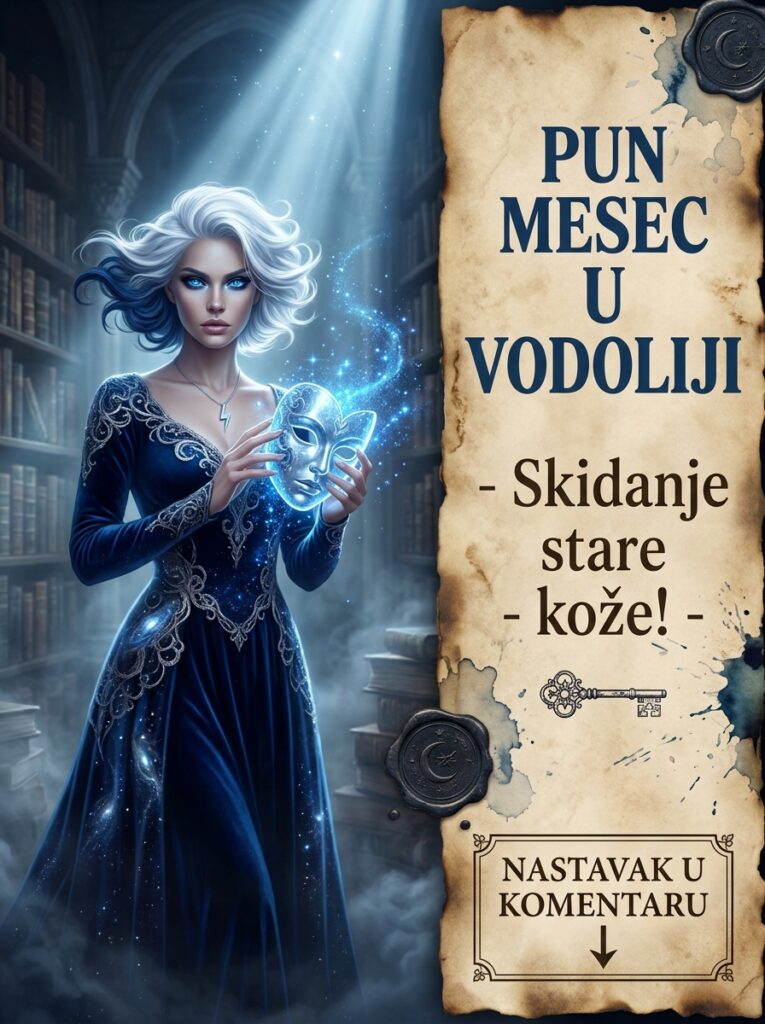 PUN MESEC U VODOLIJI (29. jul 2026): Ultimativna sterilizacija vaše aure! Brišete sve manipulatora i parazite iz života u jednoj noći!
