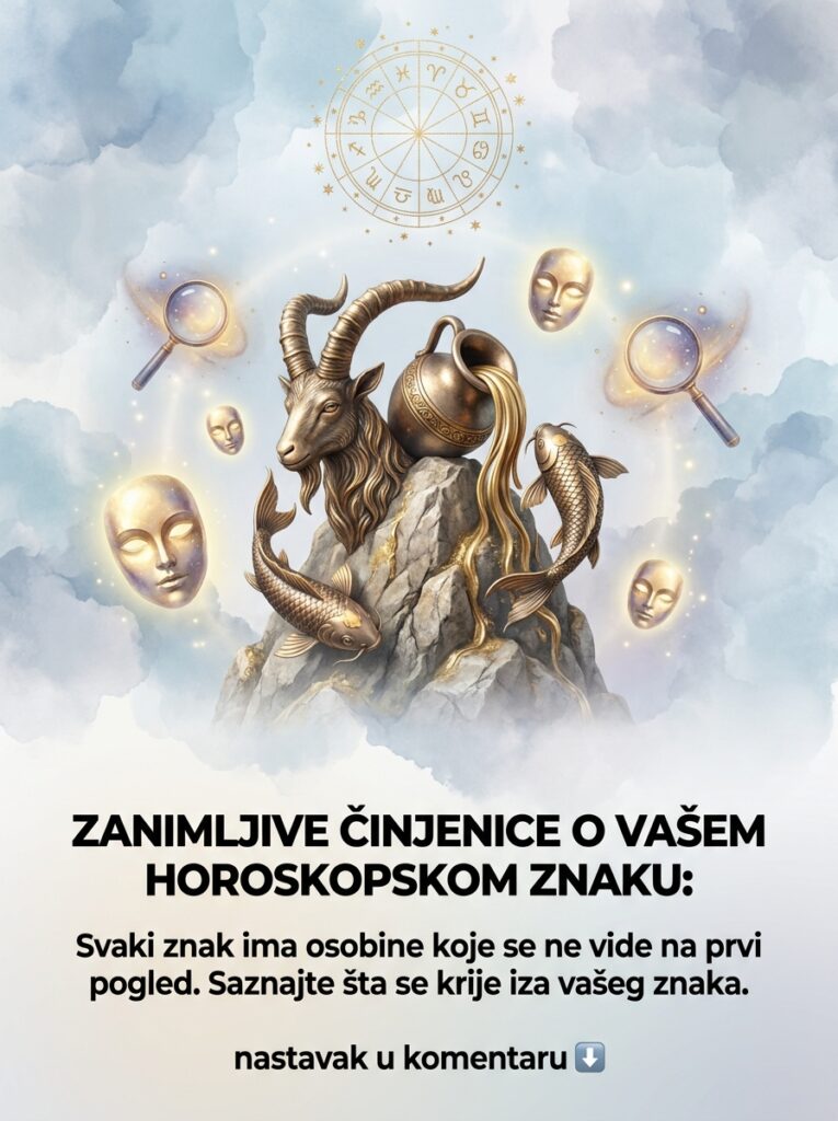 ZANIMLJIVE ČINJENICE O VAŠEM HOROSKOPSKOM ZNAKU: Karmičke tajne i mračne osobine koje Jarac, Vodolija i Ribe kriju od sveta!