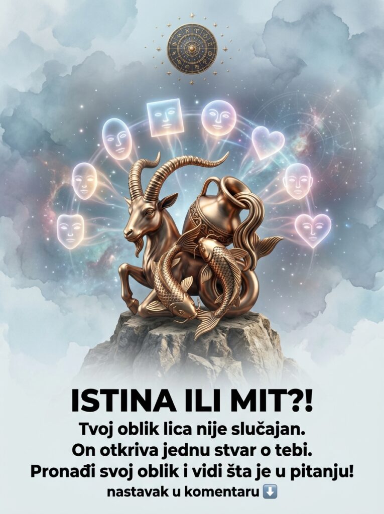 ISTINA ILI MIT?! Tvoj oblik lica nije slučajan, on otkriva tvoju mračnu karmu: Brutalna analiza za Jarca, Vodoliju i Ribe!