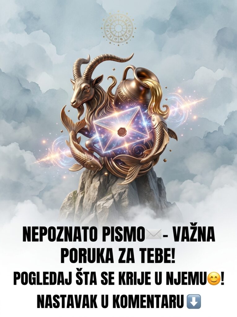 NEPOZNATO PISMO✉️ – VAŽNA PORUKA ZA TEBE! Karmičko otrežnjenje i sudbinski preokreti za Jarca, Vodoliju i Ribe!