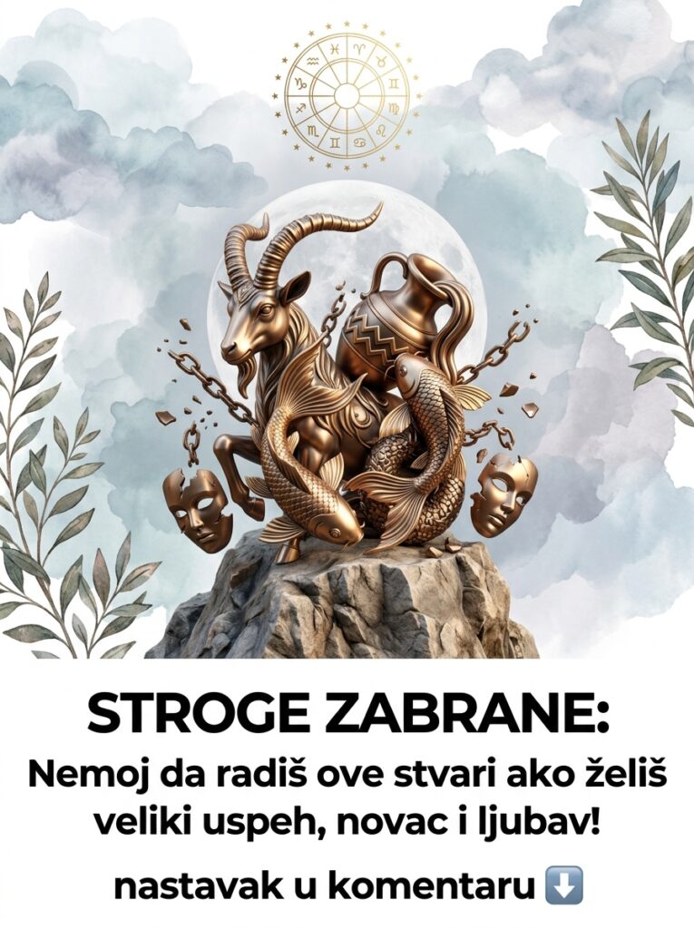 NEMOJ DA RADIŠ OVE STVARI AKO ŽELIŠ VELIKI USPEH, NOVAC I LJUBAV: Karmičke zabrane i psihološke greške za Jarca, Vodoliju i Ribe!