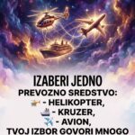 IZABERI JEDNO PREVOZNO SREDSTVO! 🚁🚢✈️ Tvoj izbor surovo demaskira tvoju energiju i karmičke blokade! (Lav, Rak, Vaga)