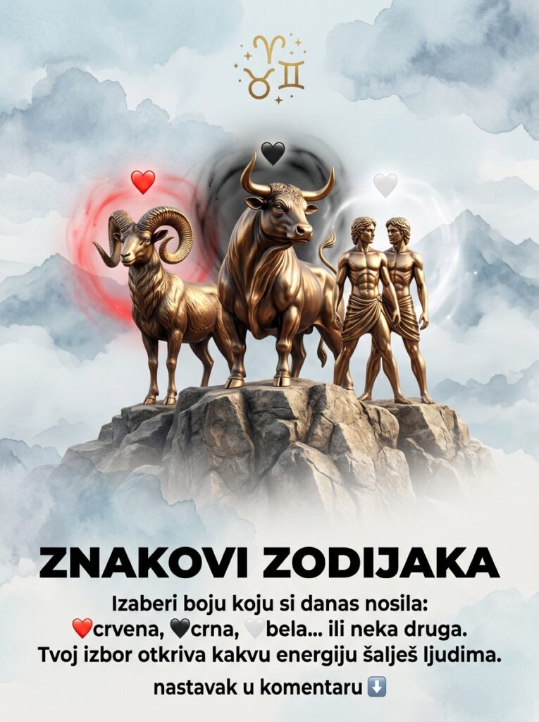 Izaberi boju koju si danas nosila (❤️, 🖤, 🤍): Surova karmička istina o energiji koju Ovan, Bik i Blizanci šalju ljudima! ⚡