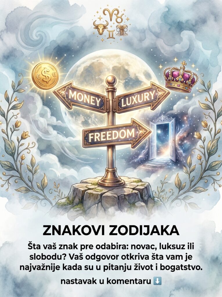 ŠTA VAŠ ZNAK PRE ODABIRA: Novac, luksuz ili slobodu? (Surova astro-psihološka analiza za Ovna, Bika i Blizance)