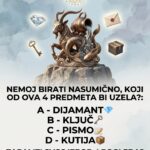 NEMOJ BIRATI NASUMIČNO, KOJI OD OVA 4 PREDMETA BI UZELA? Karmički test podsvesti koji brutalno razotkriva Jarca, Vodoliju i Ribe!