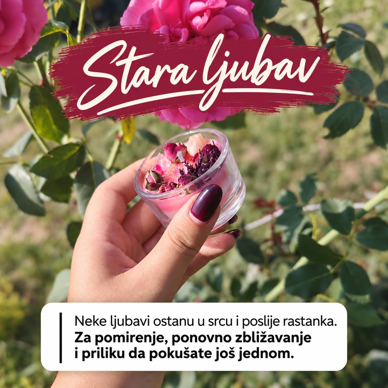 Stara ljubav — personalizovana svijeća za pomirenje i ponovno zbližavanje